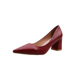 Heels Women 2023 New Korean Style Pointed Shallow Mouth Thick Heel Fashion Women's Shoes Zapatos De