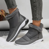 Winter Down Waterproof Snow Boots Women Warm Thick Plush Ankle Booties Woman Non Slip Thick Bottom Cotton Shoes