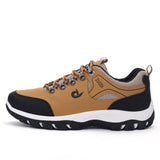 Men Shoes Summer Breathable Hiking Walking Sneakers Outdoor Ultralight Leather Slip-on Climbing Trekking