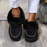 New Winter Ankle Boots Short Plush Snow Boots Plush Natural Fur Warm Slippers Ladies Shoes Flat Ladies Shoes Botas De