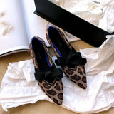 Weaving Bowknot Pointy Toe Ballet Shoes Women Cozy Flats Pregnant Shoes Breath Mixed Color Shallow Knitted Ballerina