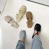 Women's Gladiator Sandals 2023 New Summer Women's Casual Trend Flat Sandals Fashion Elegant Weave Comfortable Sandals