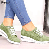 Adisputent Summer Women Flats Shoes Female Hollow Breathable Mesh Casual Shoes for Ladies slip on flats Loafers shoes