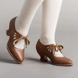 European and American Hollow Out High Heel Shoes for Women Lace Up Large Casual Shoes Women Shoes Zapatos De
