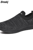 men sneakers light fashion casual shoes slip-on comfortable women pink couple shoes large size gray without