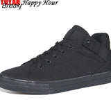 Arrival Spring Summer Canvas Shoes Men Flat Heel Black Shoes Male Footwear High Quality Brand Casual Shoes Black