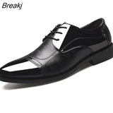 Business Oxford Leather Shoes Men Breathable Rubber Formal Dress Shoes Male Office Wedding Flats Footwear Mocassin
