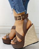 top quality big size 43 gladiator Women Wedges Shoes 2023 Summer Sandals Woman Sexy Party Platform High Heels Shoes