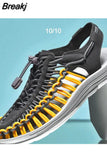 Sandals Men Size 35-47 High Quality Handmade Mens Shoes Summer Soft Non-slip Gladiator Sandals Hiking Beach Platform