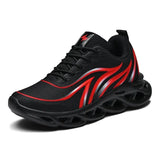 Men's Flame Printed Sneakers Mesh Weave Sports Shoes Comfortable Running Shoes Outdoor Men Athletic Shoes