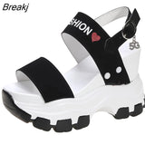 New Summer Women Platform Sandals Female Wedges Comfortable Shoes for Women Fish Toe Outdoor Height Increase