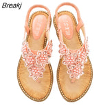 New Summer Women Round Toe Flat Sandals Comfortable Outdoor Sports Beach Soft Bottom Opened Toe Fashion Casual