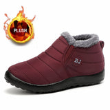 Hiking Shoes Winter Men Boots Warm Plush Waterproof Non-slip Outdoor Walking Shoes Ankle Snow Boots for Women Zapatos
