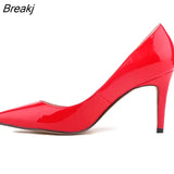 Shoes 2023 Women Pumps Fashion 9cm High Heels Pointed Toes Black White Shoe Women Wedding Shoes Ladies