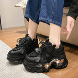 Women Chunky Sneakers 2024 New Design Pink Women's Vulcanized Shoes Retro Sports Shoes Fashion Chunky Sneakers