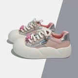 Women Vulcanized Shoes Chunky Sneakers Women Flats New Design Sport Shoes Lace Up Women Shoes Fashion Walking Sneakers