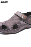 Men's Sandals Summer Thick Sole Closed Toe Shoes for Hiking Wading Fishing Beach Shoes Sneakers for