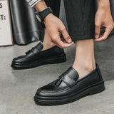 Men Casual Leather Shoes outdoor Slip on Fashion Italian Moccasins Luxury Brand Loafers fashion Business men