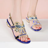 Women's Summer 2024 New Bohemian Diamond Sandals Are Comfortable And Skid-Proof And Wear Flat-Soled Women's