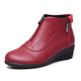 Women 2023 New Zipper Ankle Boots Women Warm Fur Casual Snow Boots Female Non Slip Comfort Short Boots Mujer