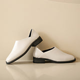 New Women Shoes Korean Version Square Toe Flat Casual Work Shoes Female Slip on Retro Loafer Zapatillas