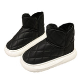 New Autumn And Winter Snow Boots Women's Fur Pine Cake Thicken And Velvet Warm Bread Cotton
