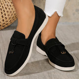 New Women Loafers Slip on Ladies Flats Brand Spring Autumn Casual Flat Shoes Leather Cashmere Single Shoes plus size