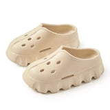 Hollow Out Women's Cloud Slippers 2023 New Closed Toe High Platform Woman Slipper Outdoor Non Slip Thick Bottom