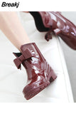 Women's Ankle Rain Boots Sweet Bowtie PVC Woman Water Shoes Rain Boots Women Waterproof Low Heel Non-slip Girl Shoes
