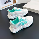 Breakj Summer New Korean Version Breathable Flying Weaver Women's Shoes Ins Tide Students Running Sports Shoes Women's Casual Shoes BK