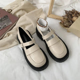 Summer Footwear Gothic Cute Mary Jane Shoes for Women 2023 Kawaii with Medium Heels Japanese Style Lolita Black