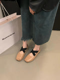 Low-Heeled Square-Headed Ballet Shoes 2024 New Summer Vintage Mary Jane Spring And Autumn Flat