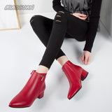 Shoes Women Boots Fashion Waterproof Booties Plus Size Comfortable Soft Bottom Female Platform Shoes Black Botas De