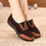 Women Fashion Light Weight Bow Tie Floral Pattern Comfort Loafers Ladies Classic Black Sweet Ballet Dance Shoes Zapatos