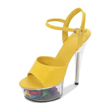 Sandals Woman Drag Queen High Heels 13-15CM Platform Ladies Sandals Open Toe Women Wedding Shoes Sandals Big Size