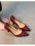Breakj Shallow Single Shoes 2025 Summer New Temperament In The Empty Tip Of The Retro Pedal High Heels