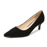 High Heels Women Pointed Shallow Slip-on Single Shoes Fashion Oversize Shoes Autumn Women Thin Heel Work Shoes