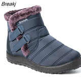 Women Boots Waterproof Snow Boots Female Plush Winter Boots Women Warm Ankle Botas Mujer Winter Shoes Woman Plus Size 43