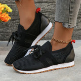 Knitting Flat Sneakers Woman Lightweight Slip On Walking Running Shoes for Women Spring Autumn 2024 Tenis