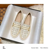 Women's Shoes Fashion Personality British Style Thick-soled Wild Wide-footed Casual Loafer Sexy Solid Color Leather