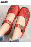 Leather Soft Bottom Women Flats Mother Shoes Comfort Oxford Shoes For Women Shoes Women Loafers