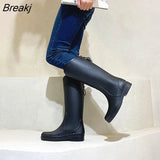 Rain Boots Women High Boots Women's Waterproof Non-slip Water Boots Wear-resistant Outer Wear Kitchen Work Rubber