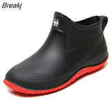 Boots Women's Rubber Anti-skid Colorful Unisex Ankle Boots Lightweight Slip on Shoes 2023 Fashion Water-proof Drop