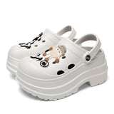 2024 Diy Hole Garden Shoes for Women Slippers Summer 2024 Soft Chunky Platform Sandals Woman Non Slip Beach