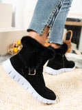 Winter Women Fur Warm Snow Boots Casual Shoes New Short Plush Suede Ankle Boots Flats Gladiator Sport Ladies Botas