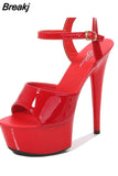 Shoes Ladies Sexy Pumps Pole Dance Shoes Women Plus Size 43 Women Classic 15cm Super High Heels Sandals Female