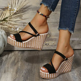 New Fashion Wedge Sandals Women Summer Platform Super High Heels Female Sandals Open Toe Thick Bottom Beach Shoes