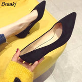 Office Lady Shoes Women Low Heels Pointed toe Fashion Brand Women Pumps Woman High Heels Black Red Leopard Shoes