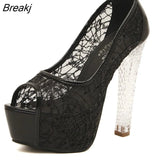 Wedding Shoes Woman Peep Toe High Heels Women Shoes Platform Heels Summer Pumps Women Shoes High Heel Sandals tacones