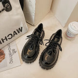 platform Women Loafers Classic Platform Chunky Heel Ladies Pumps Female Mary Jane Derby Lolita Sweet Round Toe College